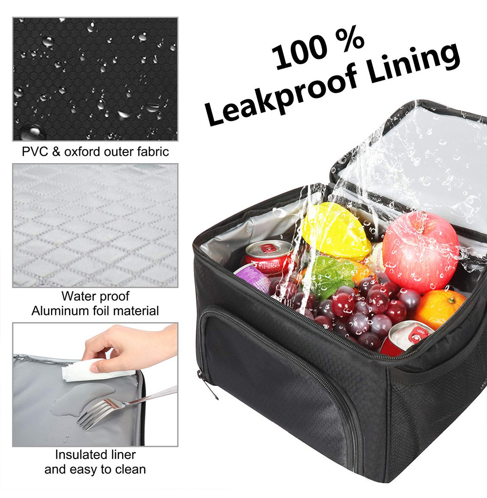 Insulated Lunch Box 18L Leakproof Reusable Large Bag with Adjustable Strap