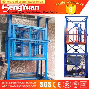 Wholesale guide rail chain goods lifting machine/guide rail chain stationary cargo lift from china suppliers