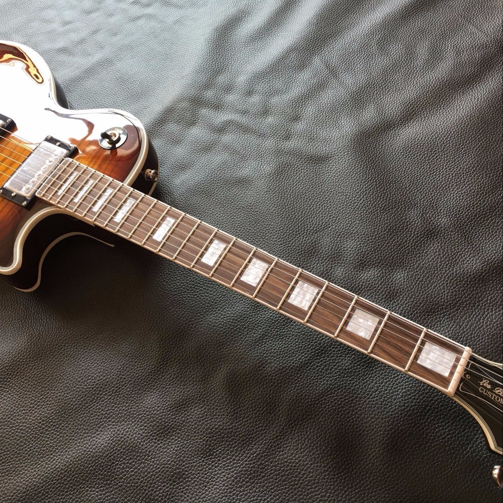 2017 line up custom 1959 R9 Tiger Flame LP Electric guitar,Chrome hardware,Chibson solid mahogany LP guitar