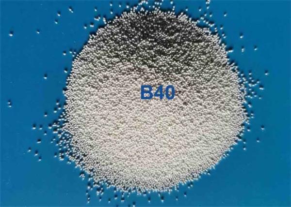Iron Free Zirconia Beads Abrasive Media Blasting B40 250 - 425 μM For Metal