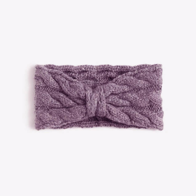 Girls Knitted Head Band Knitted Hair Bands With Cable Stitch Customized Color