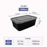 Disposable Microwave Safe PP Injection Restaurant Take Away Container Camping
