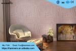 Non woven Washable Wallpaper Purple Color LOVE English Letters Wallpaper