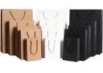 Luxury Custom Printed Your Own Logo White Brown Craft Shopping Paper Bag With