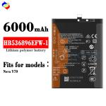 HB536896EFW-1 6000mAh Battery 0 Cycle for Y70 Y70 Mobile Phone Model 100%
