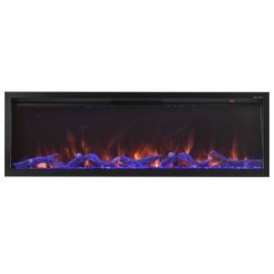Wholesale 1040mm Linear Room Heater Built-In Electric Fireplace Classic Black Frame from china suppliers