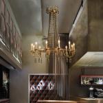 Rustic Elegant chandelier with wooden beads (WH-WI-04)