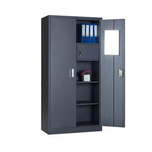 Wholesale KD Two Doors Metal Wardrobe Clothes Steel Clothes Storage Cabinet from china suppliers