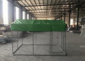 Wholesale Painted Welded Wire Dog Fence / Outdoor Large Portable Dog Cage For Animals from china suppliers