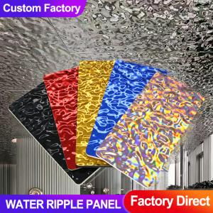Wholesale BAMBOO CHARCOAL WOOD VENEER PET Water Ripple WALL PANEL FOR INTERIOR WALL PANEL from china suppliers
