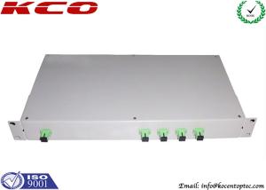 Wholesale 1x4 Fiber Optic Splitter Patch Panel / 1*4 Rack Mount PLC Splitter 1U 19'' For Fiber Optic Cabinet from china suppliers