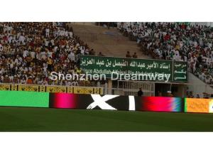 China RGB PH 16 football stadium Perimeter LED Display Epistar MBI5024 , S-VIDEO HDMI on sale