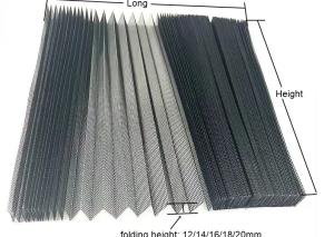 Wholesale European Design 18x16 Pleated Fly Screen Mesh Polyester from china suppliers