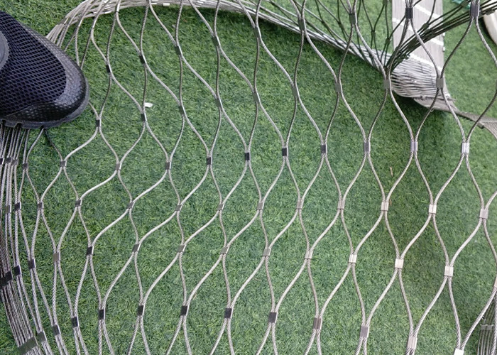 Anti Corrosive 1.6mm Diameter Woven Wire Rope Net