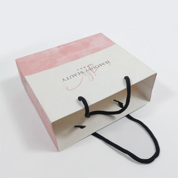 Offset Printing Paper Gift Packaging Bags Luxury Cosmetic Clothes Gift Carry
