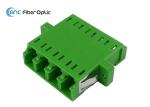 4 Port LC Quad Fiber Optic Adapter 0.1dB Ceramic Sleeve SUS304 Metal Clip With