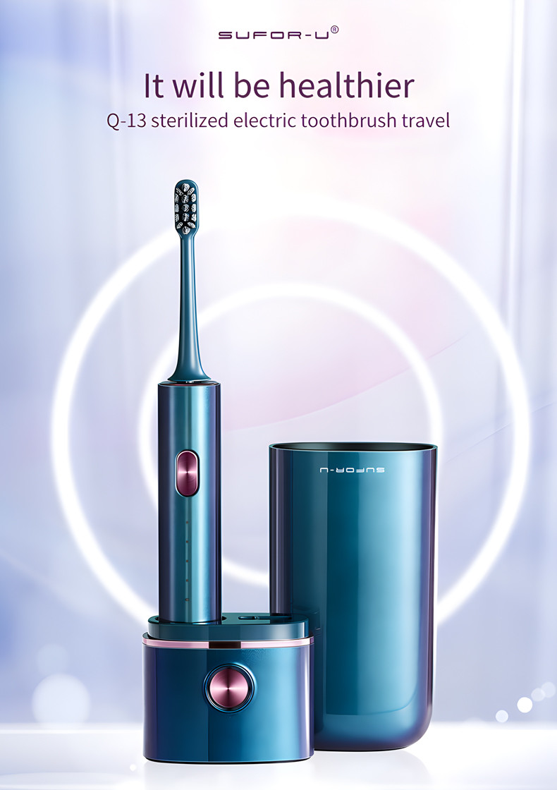 Competitive Price UV 360 Disinfection Cup Sonic Electric Toothbrush With IPX7 DuPont Brush Heads
