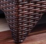 Single Rattan Garden Sofa Chair Waterproof Nordic Modern Terrace Combination