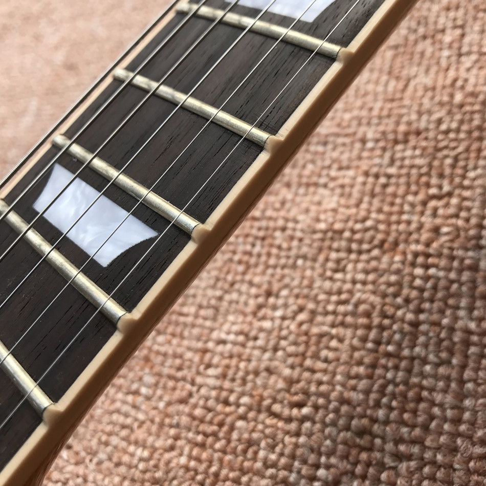 New standard LP 1959 R9 electric guitar, Flame Maple Top, frets cream binding, a piece of neck & body, Tune-o-Matic brid
