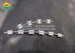 Stainless Steel Flexible Galvanized Crossed Concertina Razor Wire Coiled For