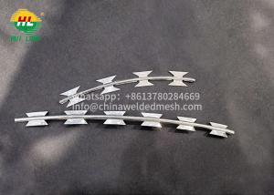 Wholesale Ribbon Style 450mm Coil Diameter Straight Line Concertina Razor Wire For Protection from china suppliers