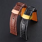 Genuine Tue Crocodile Leather Watch Band Belt Bracelet Wristband Clock Repair
