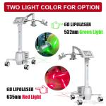 532nm 635nm 6D Laser Slimming Machine Weight Loss Anti Cellulite 8 Inch Touch