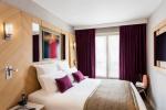 Cameroon luxury hotel fitout furniture of laminated wood headboard with leather