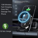 Alloy 15w Magsafe Wireless Car Charger Mount Auto Lock 12V 2A