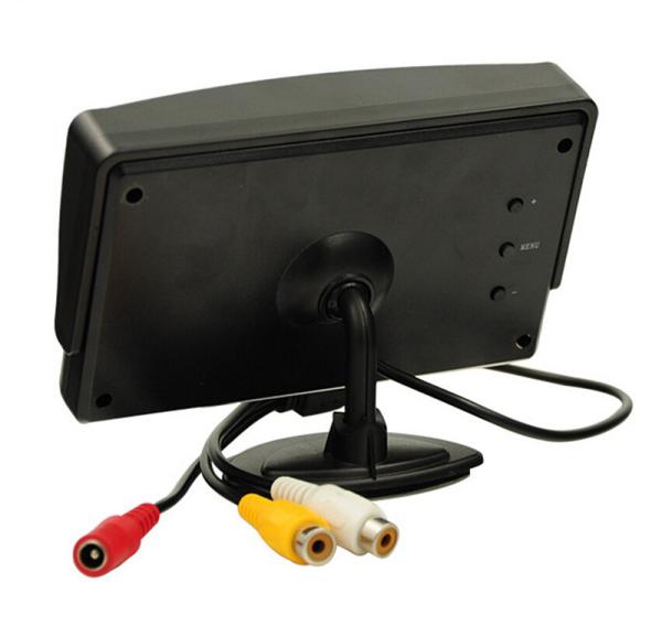Quality DC Power Car TFT LCD Monitor 4.3 Inch Desktop AV Input LCD Car Screen With Camera for sale