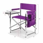Promotional Folding Lightweight Aluminum Dining Director Chair Adjustable