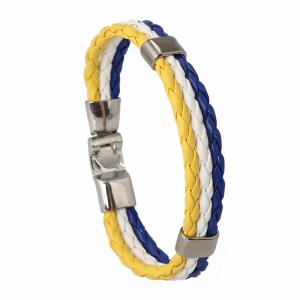 Wholesale Newest selling good quality braided female pu bracelet wholesale from china suppliers