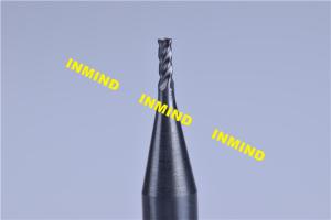 Wholesale 0.6 mm / 0.5 mm / 0.4 mm Micro End Mill For Milling Quenching Tempered Steel from china suppliers