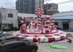 Giant Christmas Candy Cane Inflatable Amusement Park Bouncer For Kids And Adults