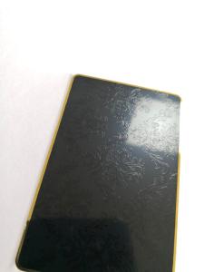 Wholesale Personalised Gold Metal Business Cards With Black Color Silk Screen Printing from china suppliers