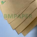 60gsm Brown Striped Kraft Gift Wrap One-Sided Gloss Finish Superior Durability