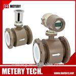 Concrete mud magnetic flow meter