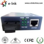 SC Connector Optical POE Fiber Media Converter Multi Mode Dual Fiber 550m