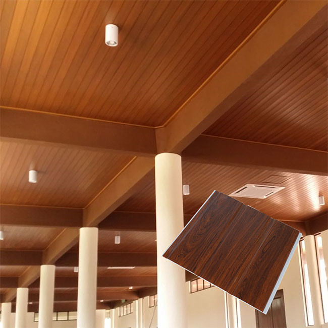 Easy Install PVC Wall Panels Interior Decorative Fireproof Ceiling Light Weight