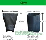 Nursery Growing Bags Large, 7.8x8.6 inches Biodegradable Fabric Seedling Grow