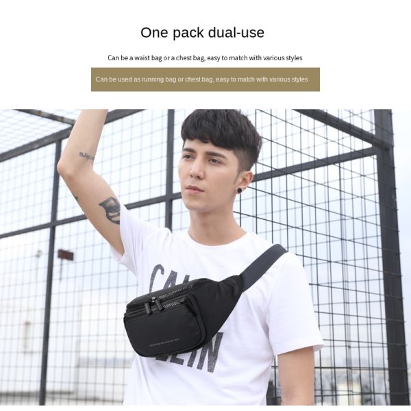 Customized Logo Multi Function Waterproof Waist Bag Against Theft