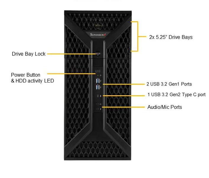 Supermicro SuperWorkstation SYS-730A-I Servers Ultimate Solution For Workstations