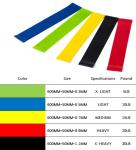ZH 3 PCS Body Buliding Natural Latex Resistance Bands Silicone Personalized