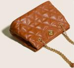 Chain Bag High-Capacity Leather High-End Style Diamond Bag Shoulder Messenger