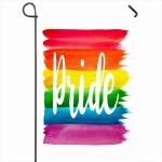 100D Polyester Heat Transfer Custom Beach Flags Rainbow Gay Pride Garden Banner