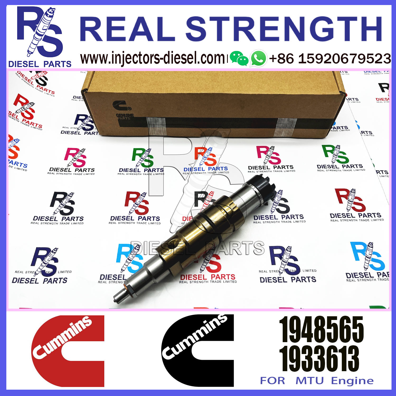 Diesel Common Rail Fuel Injector 1948565 2030519 2031836 2031835 2086663