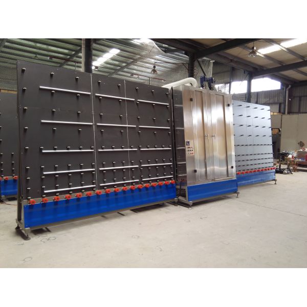 1800x2500Mm Vertical Low - E automatic glass washer Machine high Washing Speed