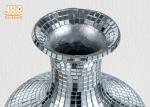 Decorative Silver Mosaic Glass Polystone Centerpiece Table Vase Flower Pots