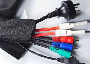 Wholesale Black Velcro Cable Sleeve PET Material Flame Retardant Flexible For Cable Harness from china suppliers