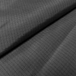 Black 5MM Grid Plain ESD TC Fabric 65% Polyester 33% Cotton 2% Carbon Fiber